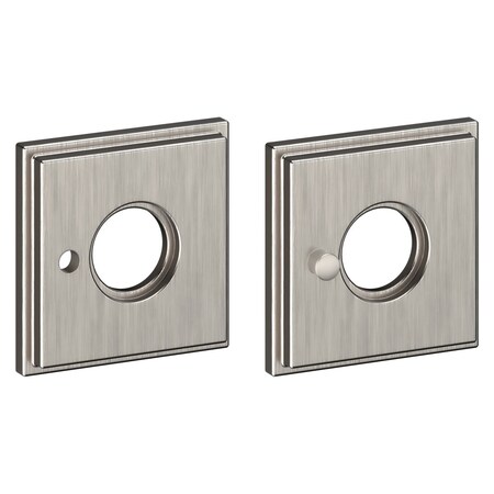 Baldwin Privacy Rosettes Lifetime Satin Nickel R049.056.PV